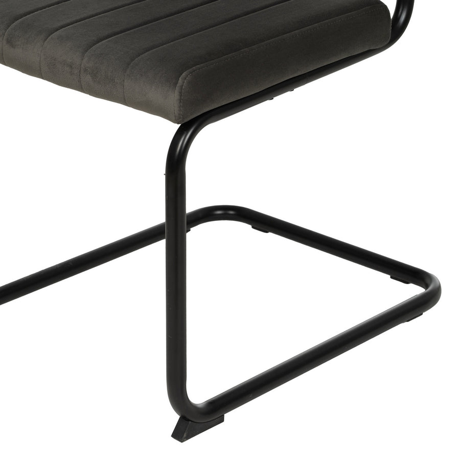SILLA TAUPE TEJIDO-METAL CONTRACT 48 X 56 X 82 CM