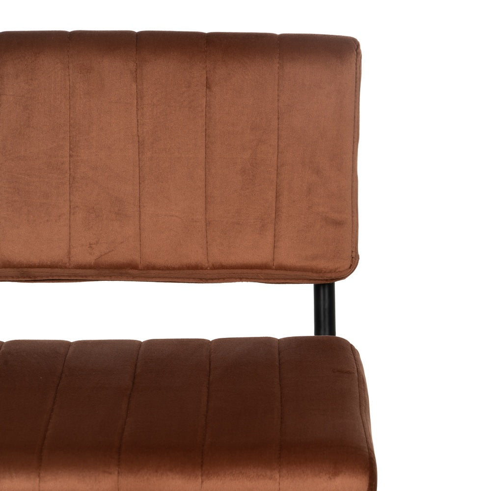 SILLA TERRACOTA TEJIDO-METAL CONTRACT 48 X 56 X 82 CM
