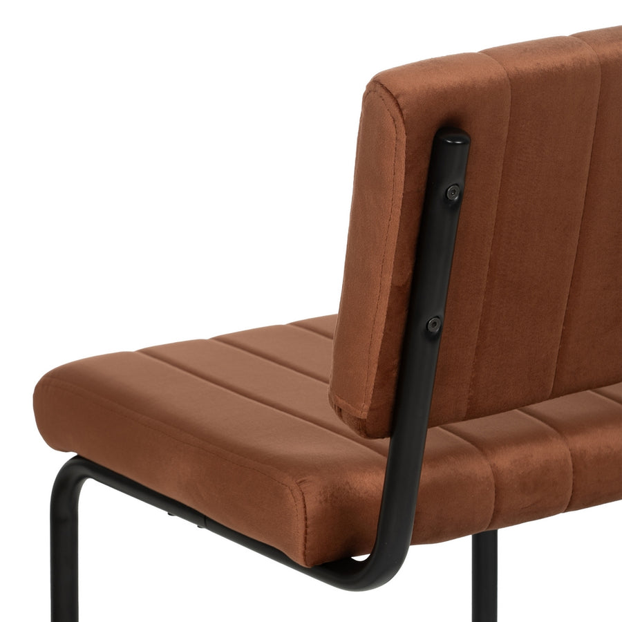 SILLA TERRACOTA TEJIDO-METAL CONTRACT 48 X 56 X 82 CM