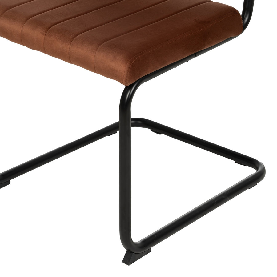 SILLA TERRACOTA TEJIDO-METAL CONTRACT 48 X 56 X 82 CM