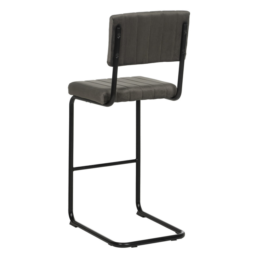 TABURETE TAUPE TEJIDO-METAL CONTRACT 44 X 50 X 115 CM