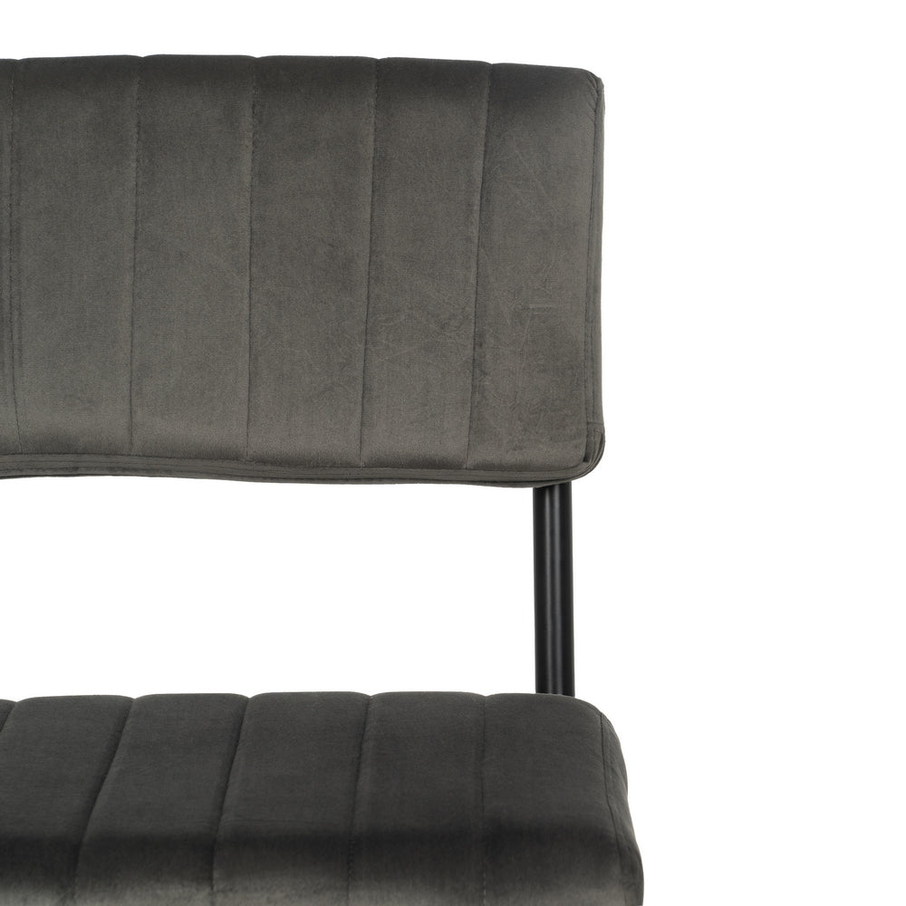 TABURETE TAUPE TEJIDO-METAL CONTRACT 44 X 50 X 115 CM
