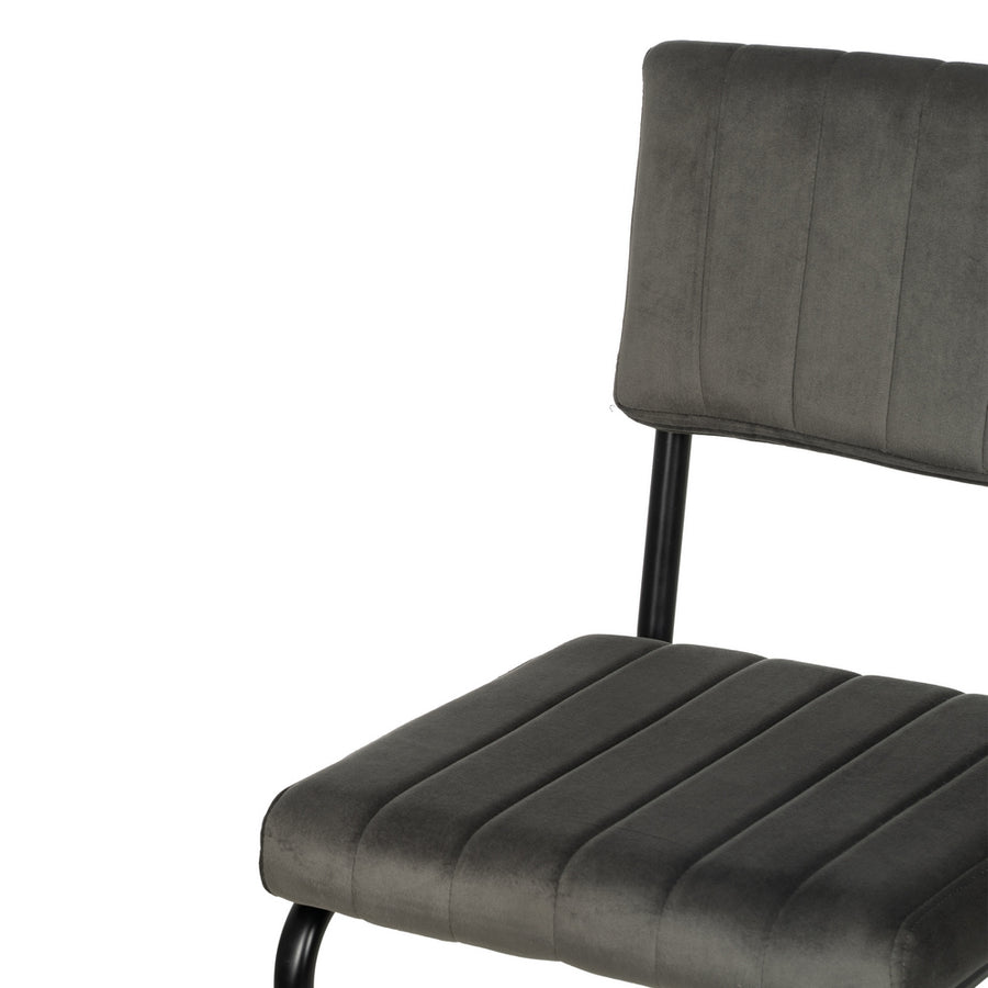 TABURETE TAUPE TEJIDO-METAL CONTRACT 44 X 50 X 115 CM