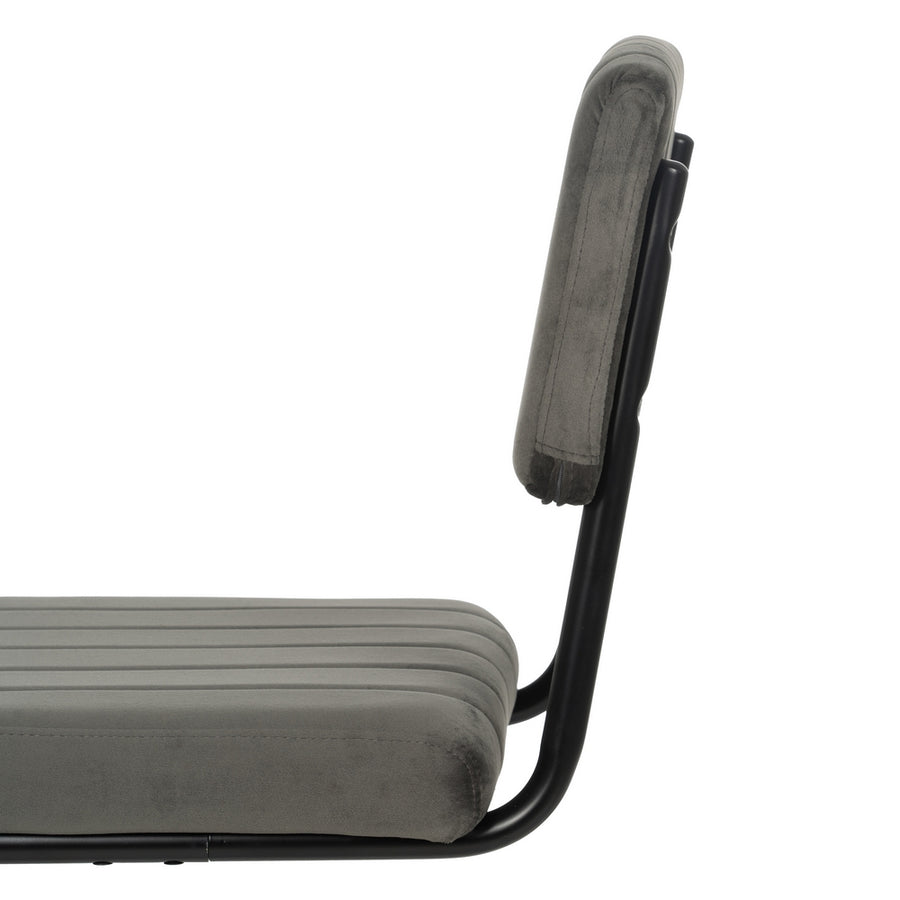 TABURETE TAUPE TEJIDO-METAL CONTRACT 44 X 50 X 115 CM