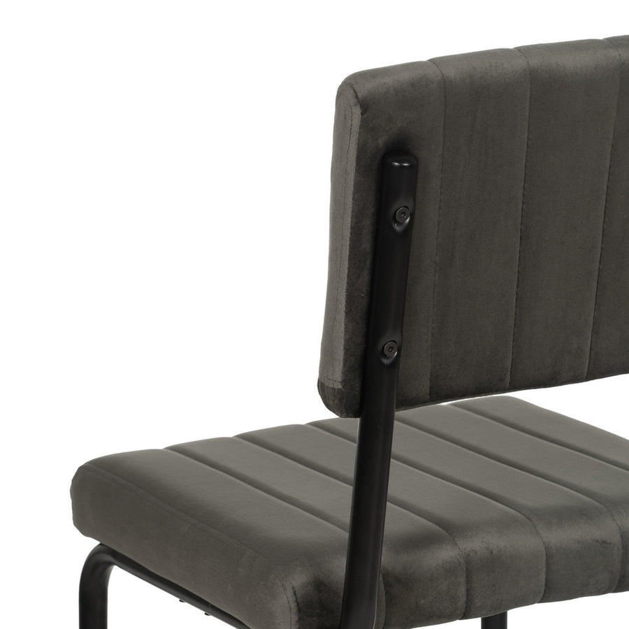 TABURETE TAUPE TEJIDO-METAL CONTRACT 44 X 50 X 115 CM