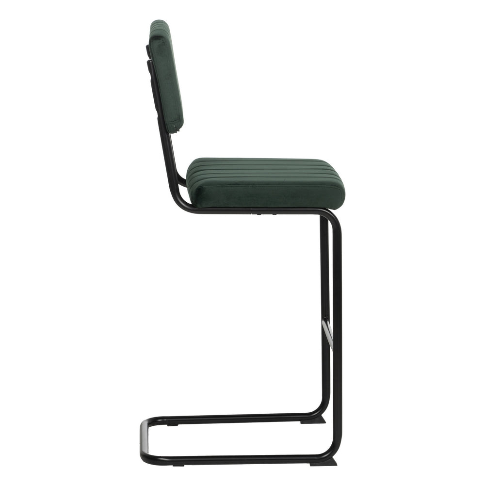 TABURETE VERDE TEJIDO-METAL CONTRACT 44 X 50 X 115 CM