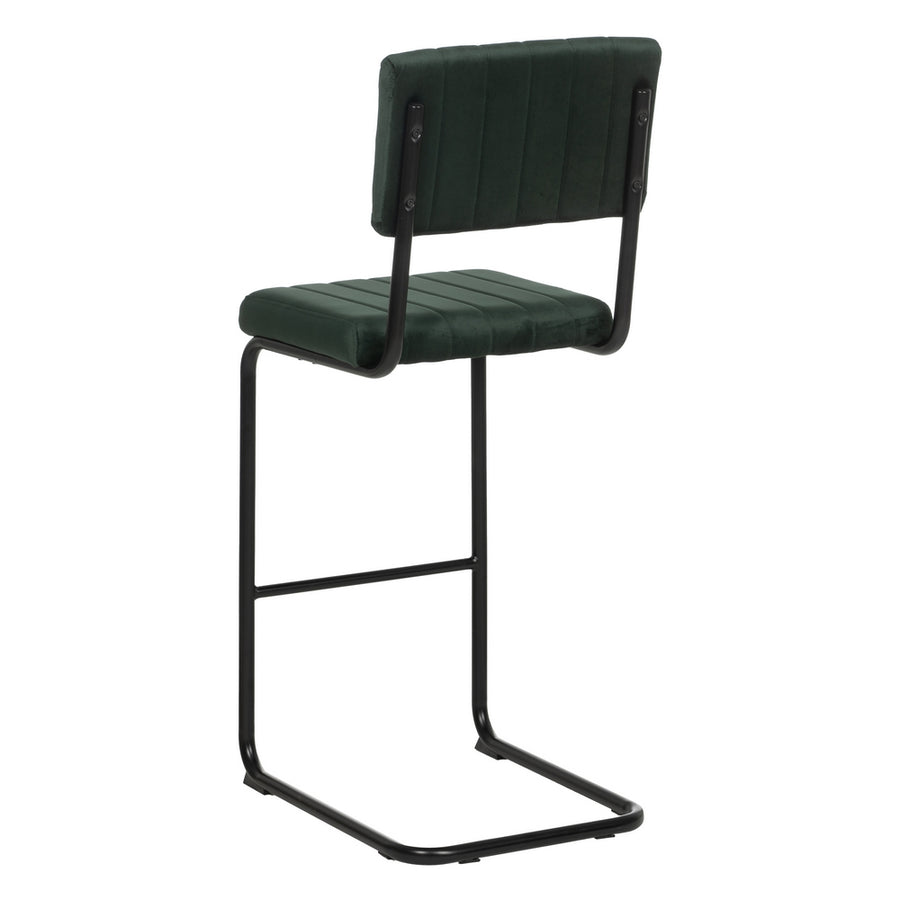 TABURETE VERDE TEJIDO-METAL CONTRACT 44 X 50 X 115 CM