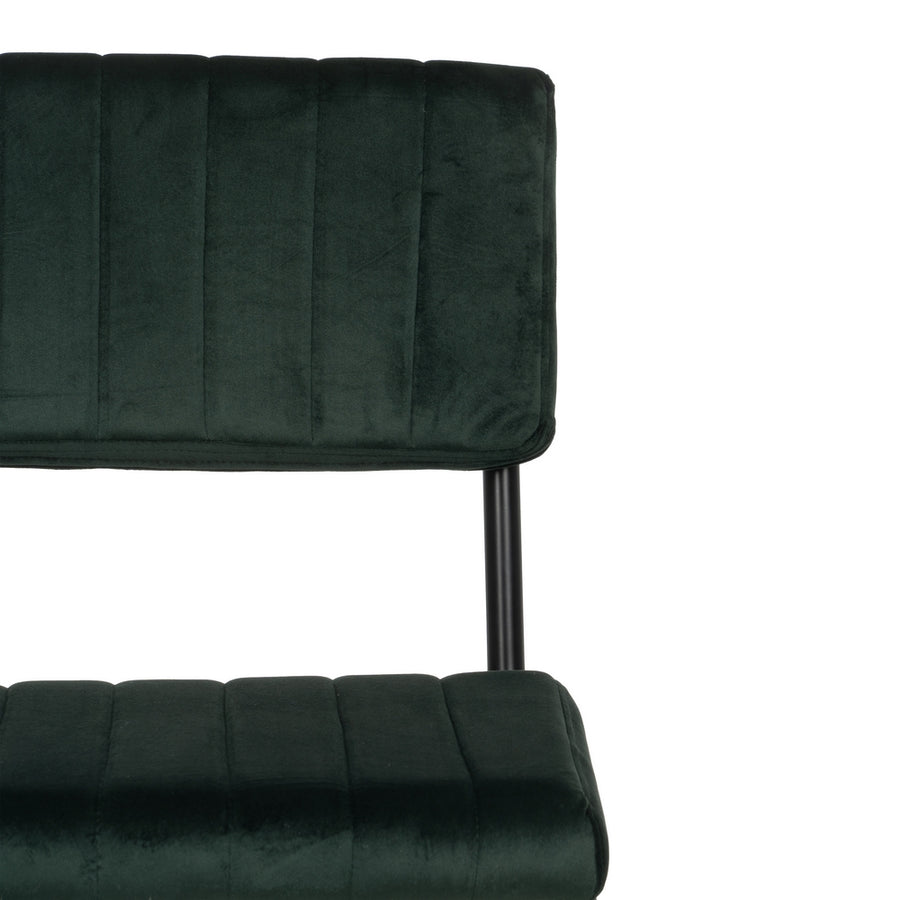 TABURETE VERDE TEJIDO-METAL CONTRACT 44 X 50 X 115 CM