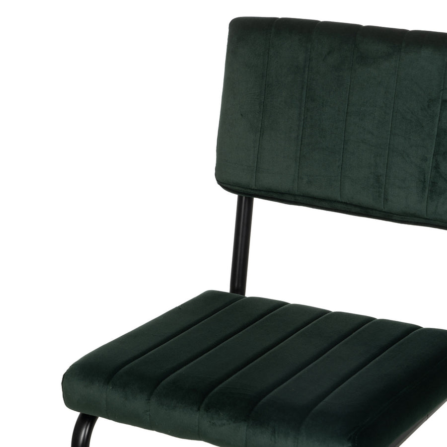 TABURETE VERDE TEJIDO-METAL CONTRACT 44 X 50 X 115 CM
