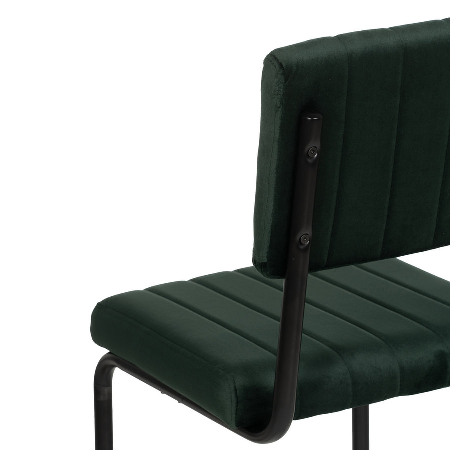 TABURETE VERDE TEJIDO-METAL CONTRACT 44 X 50 X 115 CM