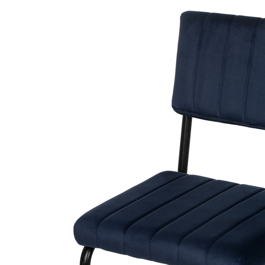 TABURETE AZUL TEJIDO-METAL CONTRACT 44 X 50 X 115 CM