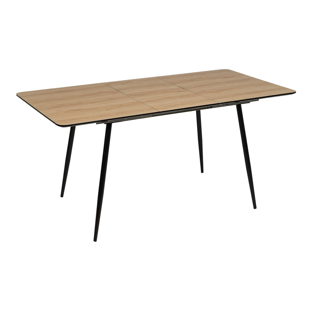 EXTENDABLE DINING TABLE NATURAL MDF-METAL 120 X 80 X 75 CM