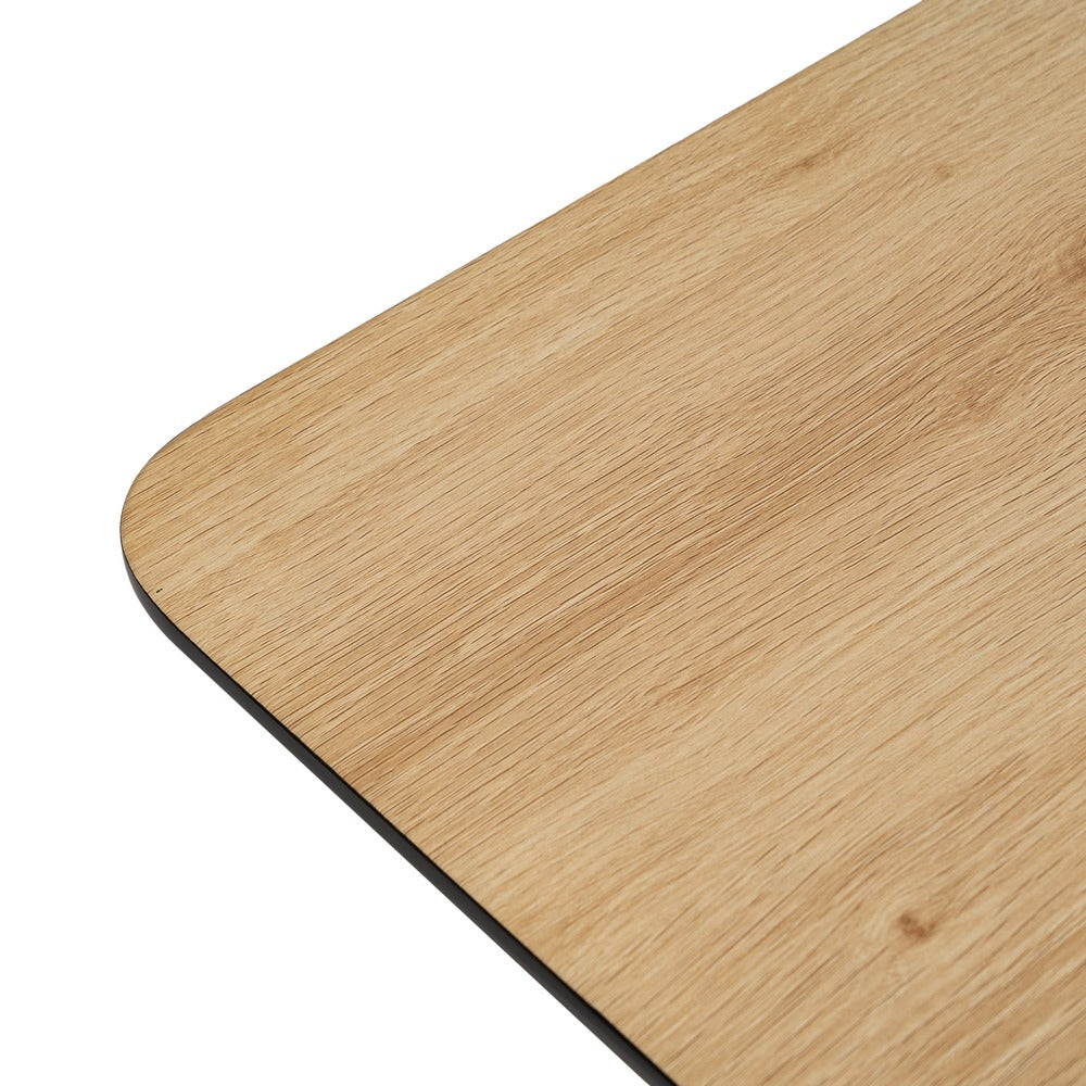 EXTENDABLE DINING TABLE NATURAL MDF-METAL 120 X 80 X 75 CM