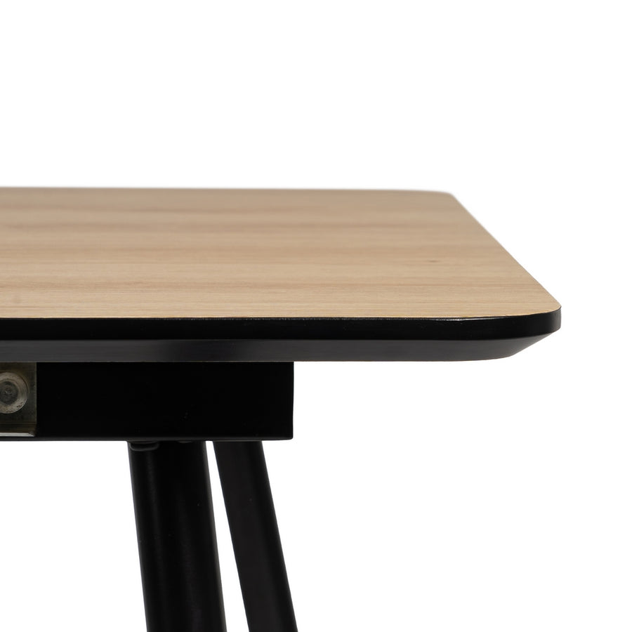 MESA EXTENSIBLE NATURAL DM-METAL SALÓN 120 X 80 X 75 CM
