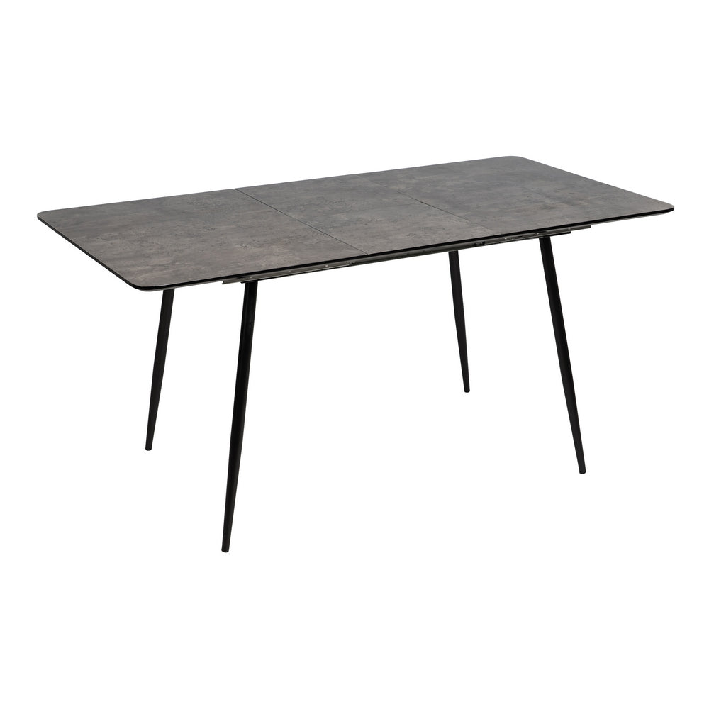 GREY EXTENDABLE MDF-METAL DINING TABLE 120 X 80 X 75 CM