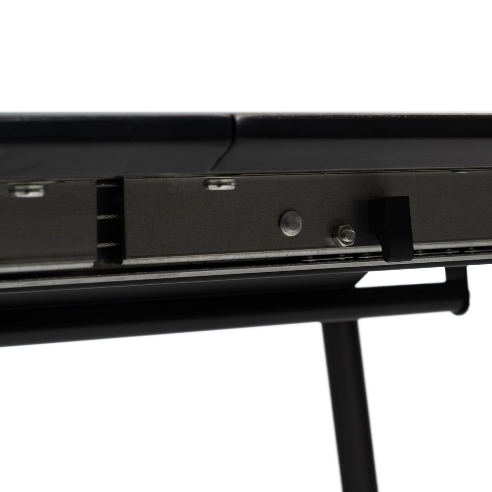 GREY EXTENDABLE MDF-METAL DINING TABLE 120 X 80 X 75 CM