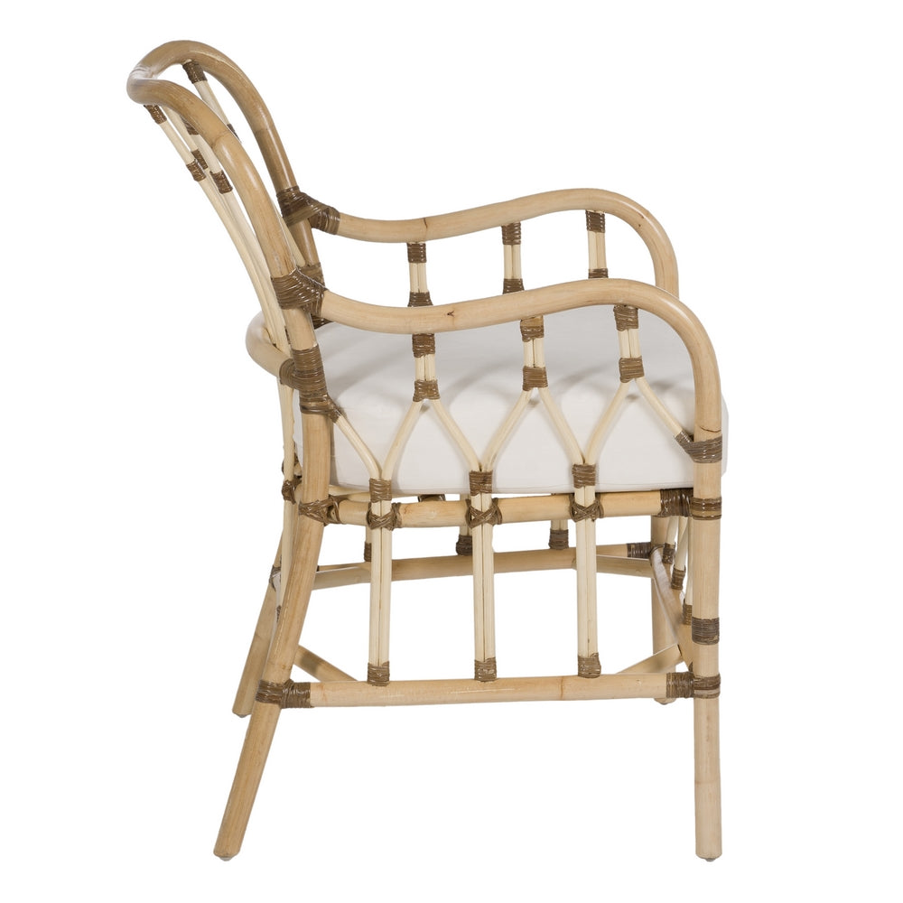 NATURAL RATTAN LOUNGE ARMCHAIR 58 X 62 X 85 CM