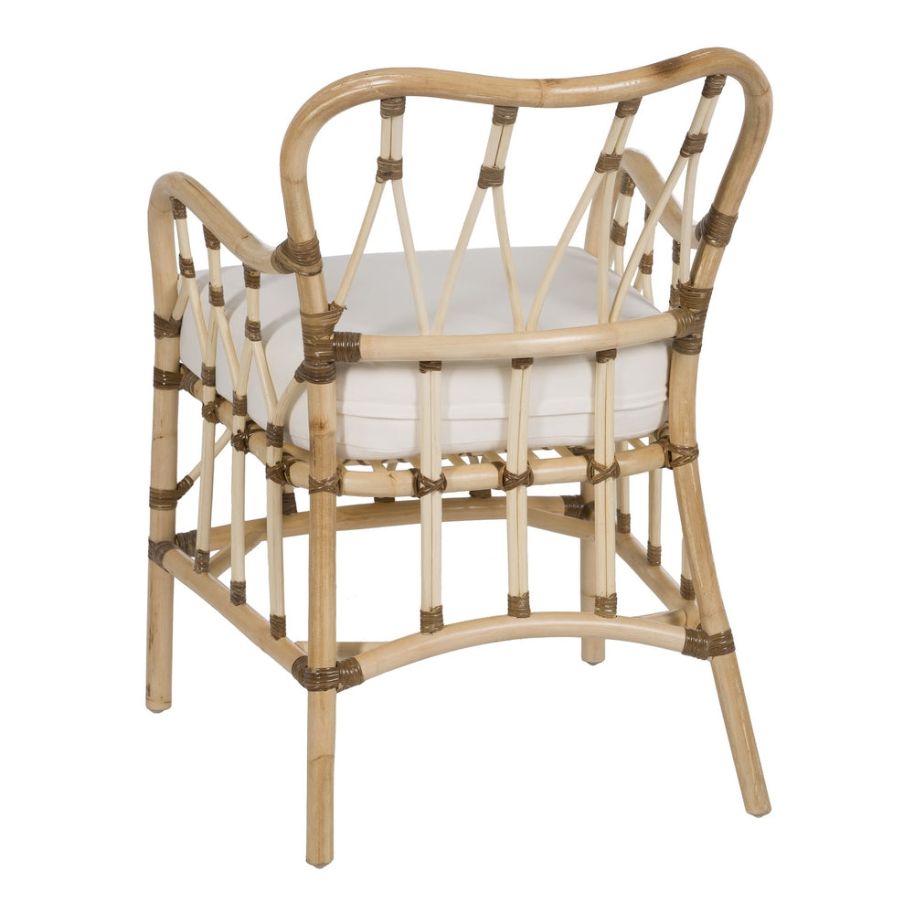 NATURAL RATTAN LOUNGE ARMCHAIR 58 X 62 X 85 CM