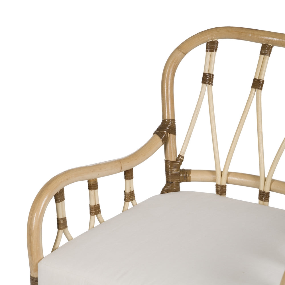 NATURAL RATTAN LOUNGE ARMCHAIR 58 X 62 X 85 CM
