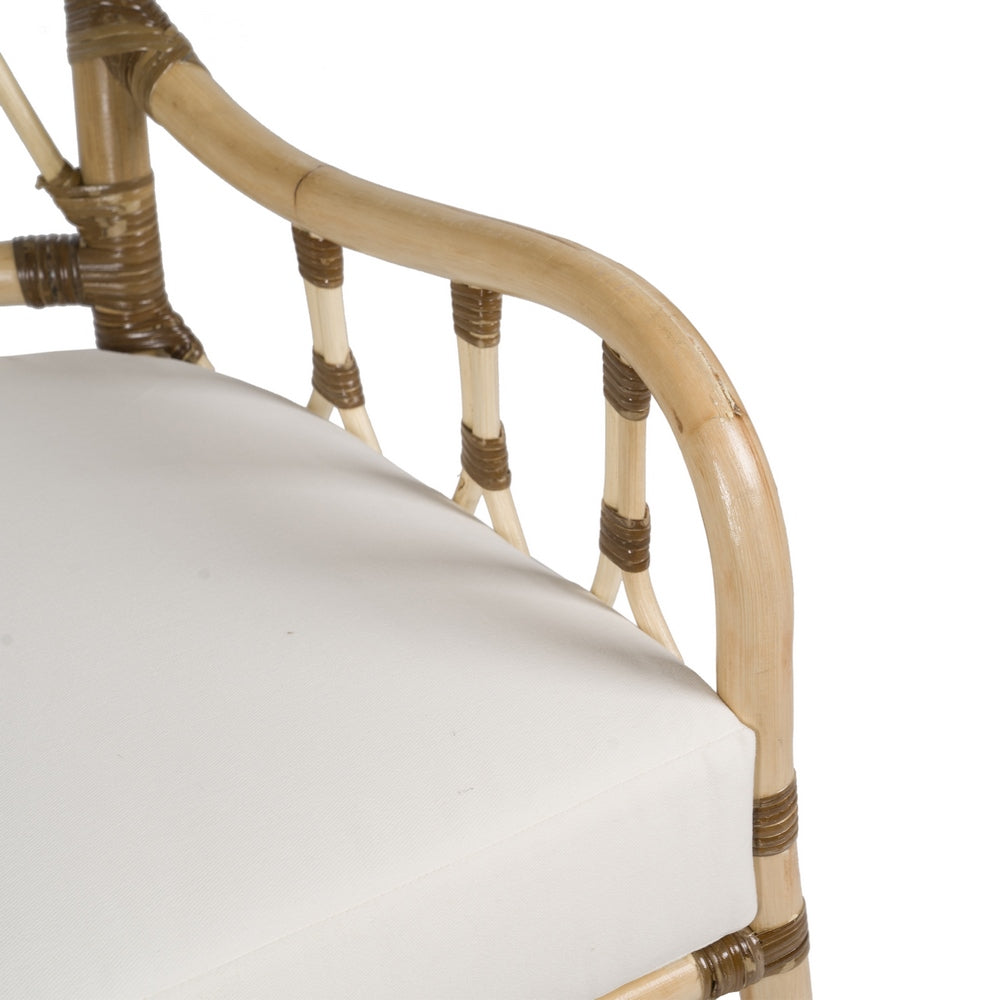 NATURAL RATTAN LOUNGE ARMCHAIR 58 X 62 X 85 CM