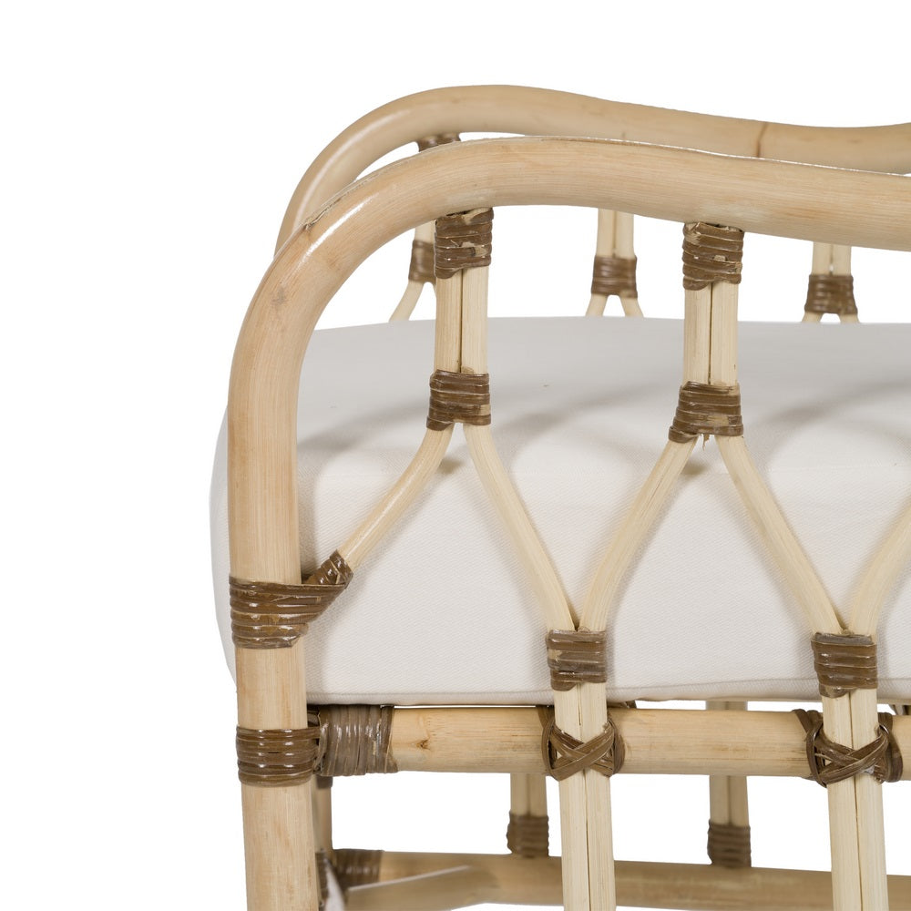 NATURAL RATTAN LOUNGE ARMCHAIR 58 X 62 X 85 CM