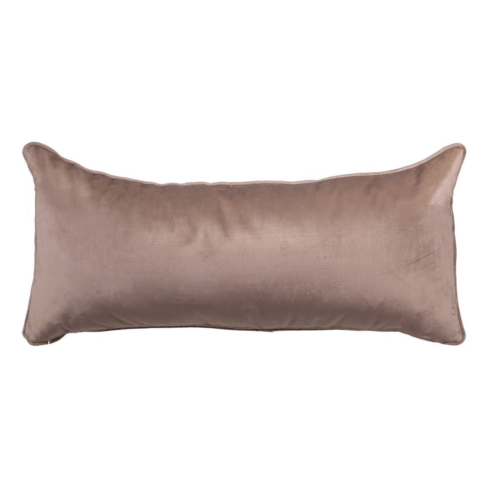 VELVET FLOWERS DECORATIVE CUSHION 90 X 40 CM