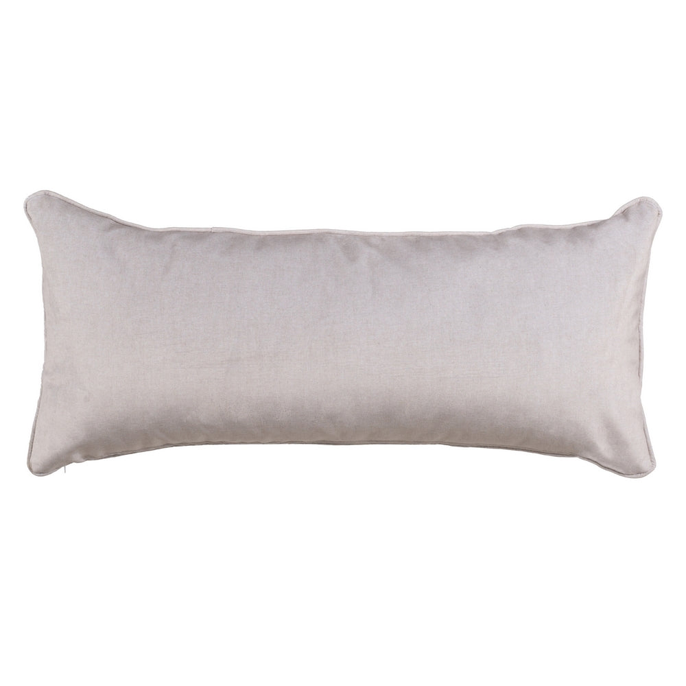 VELVET FLOWERS DECORATIVE CUSHION 90 X 40 CM