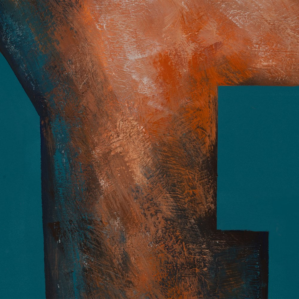 ABSTRACT PAINTING 2/M CANVAS DECORATION 70 X 140 CM