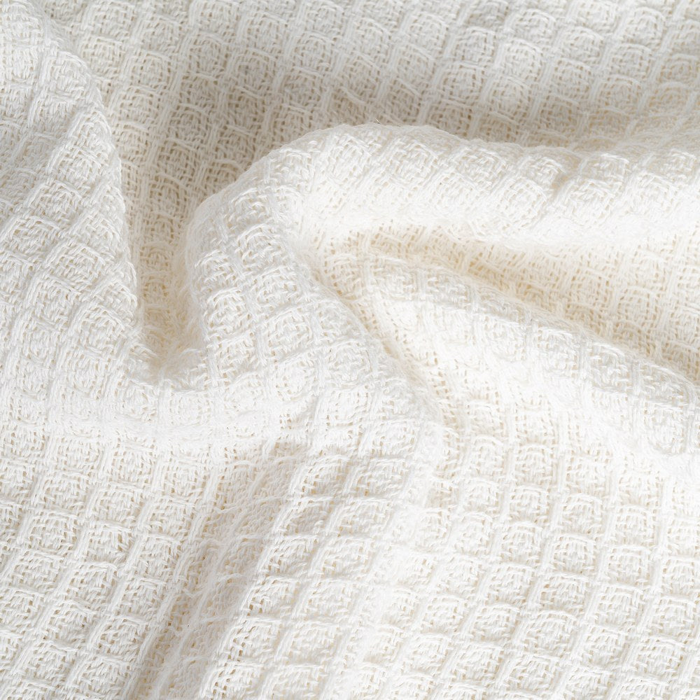PLAID PANAL CREMA ALGODÓN DECORACIÓN 180 X 260 CM
