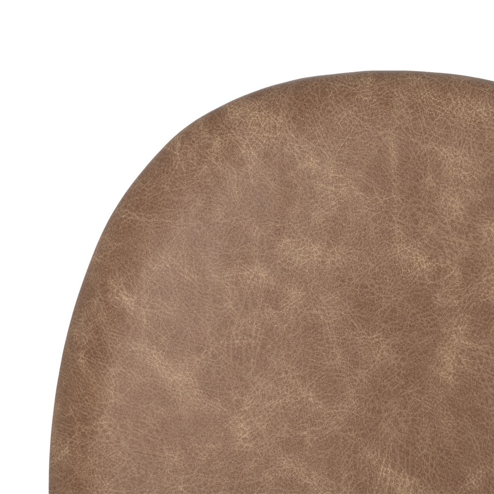SILLA BEIGE PU/METAL SALÓN 48 X 53 X 84 CM