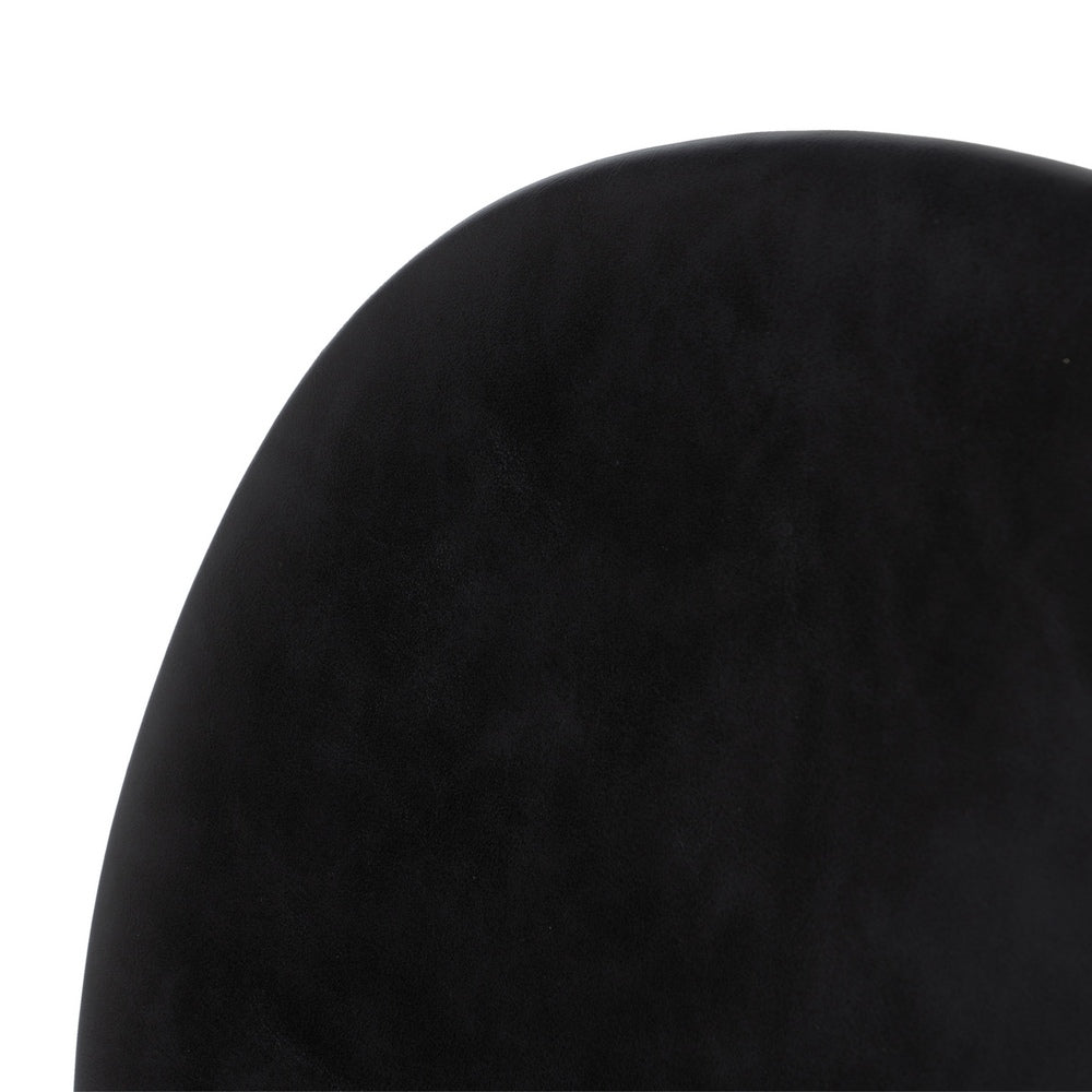 SILLA NEGRO PU/METAL SALÓN 48 X 53 X 84 CM