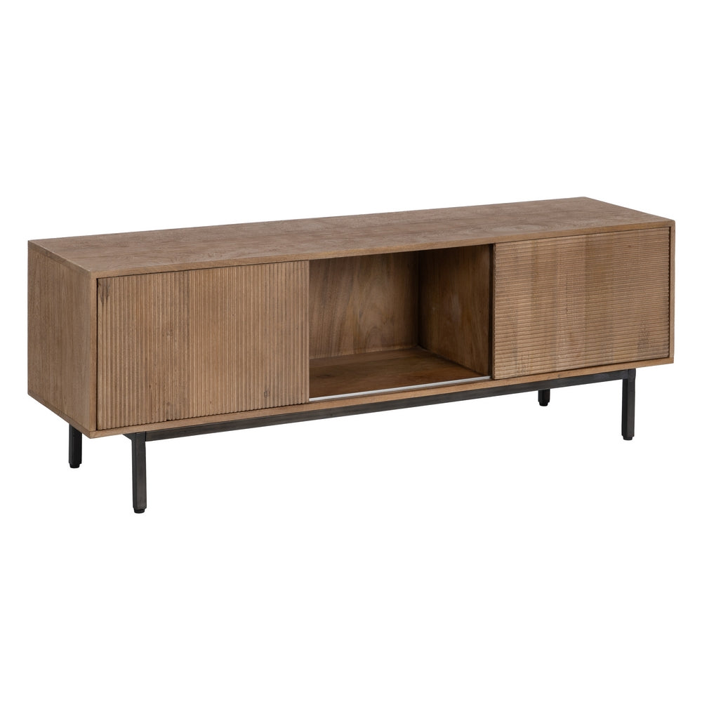 NATURAL MANGO WOOD TV UNIT LIVING ROOM 155 X 40 X 55 CM