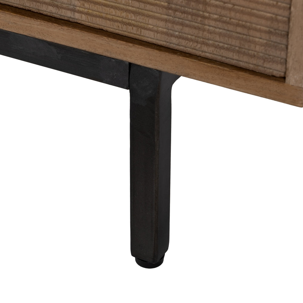 NATURAL MANGO WOOD TV UNIT LIVING ROOM 155 X 40 X 55 CM