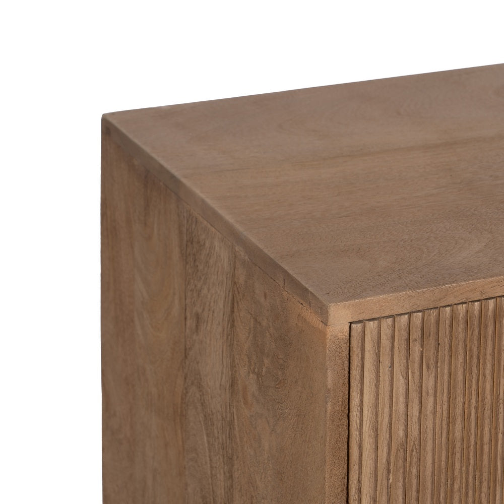 NATURAL MANGO WOOD SIDEBOARD LIVING ROOM 180 X 40 X 91 CM