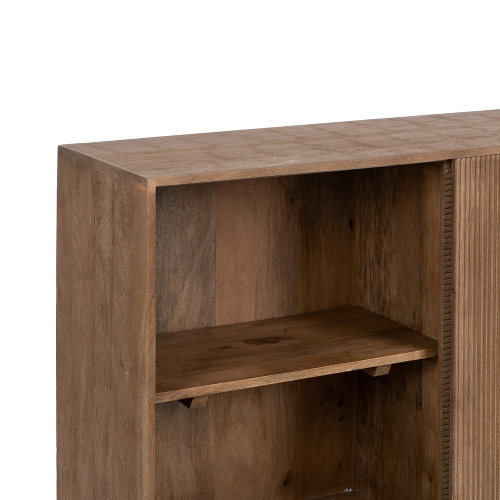 NATURAL MANGO WOOD SIDEBOARD LIVING ROOM 180 X 40 X 91 CM