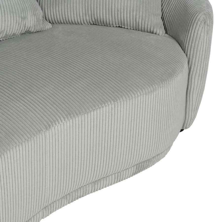 SOFÁ 3 PLAZAS HIELO TEJIDO SALÓN 197 X 96 X 75 CM
