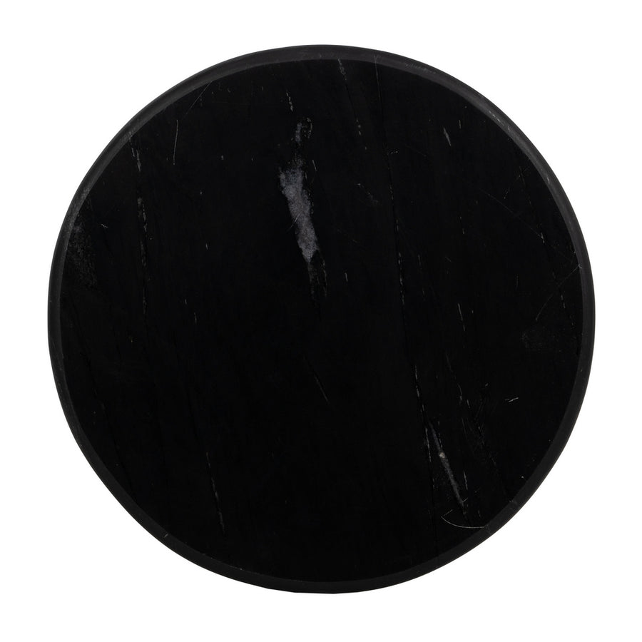 S/2 MESA AUXILIAR BLANCO-NEGRO 38 X 38 X 63 CM