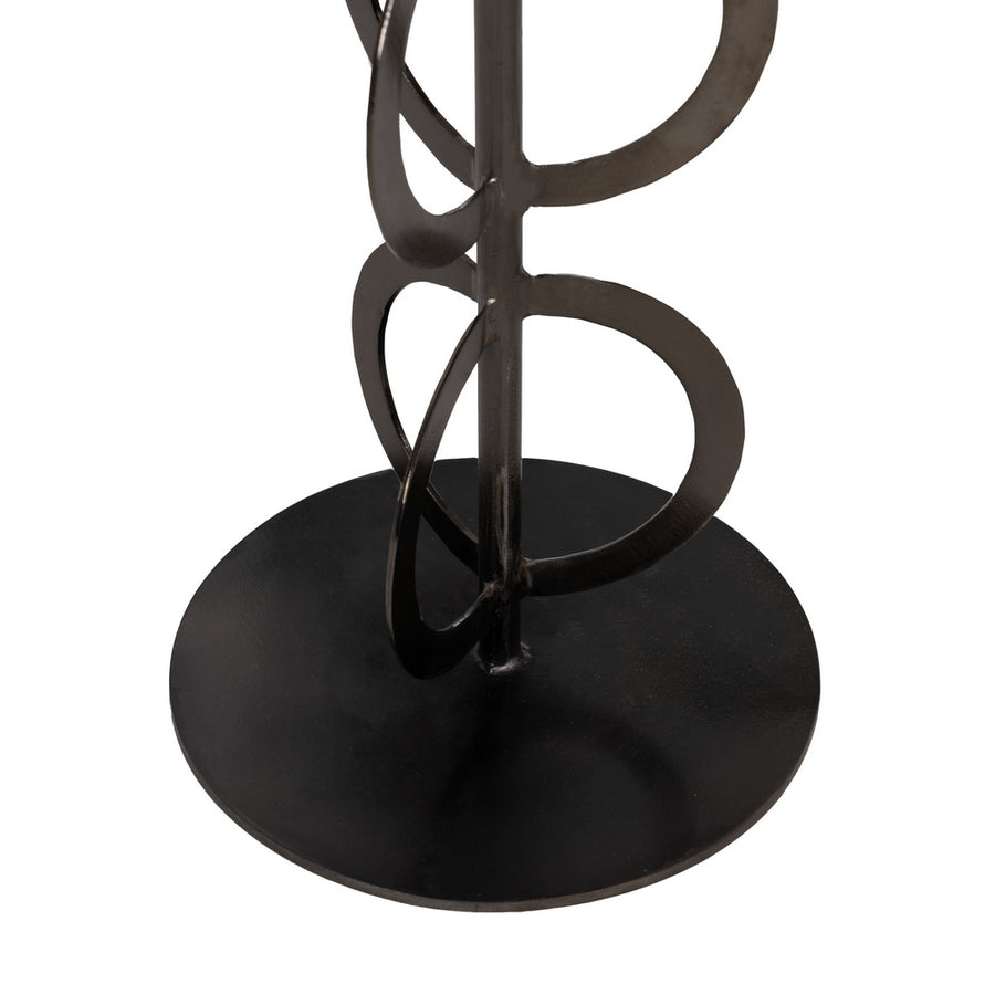 S/2 MESA AUXILIAR BLANCO-NEGRO 38 X 38 X 63 CM