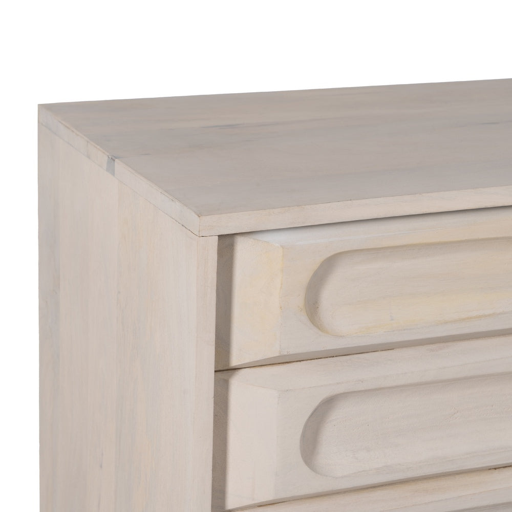 APARADOR BLANCO ROZADO MADERA DE MANGO 152 X 41 X 92 CM