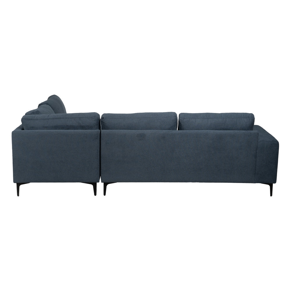 SOFÁ CHAISE LONGUE DERECHA AZUL 266 X 222 X 80 CM