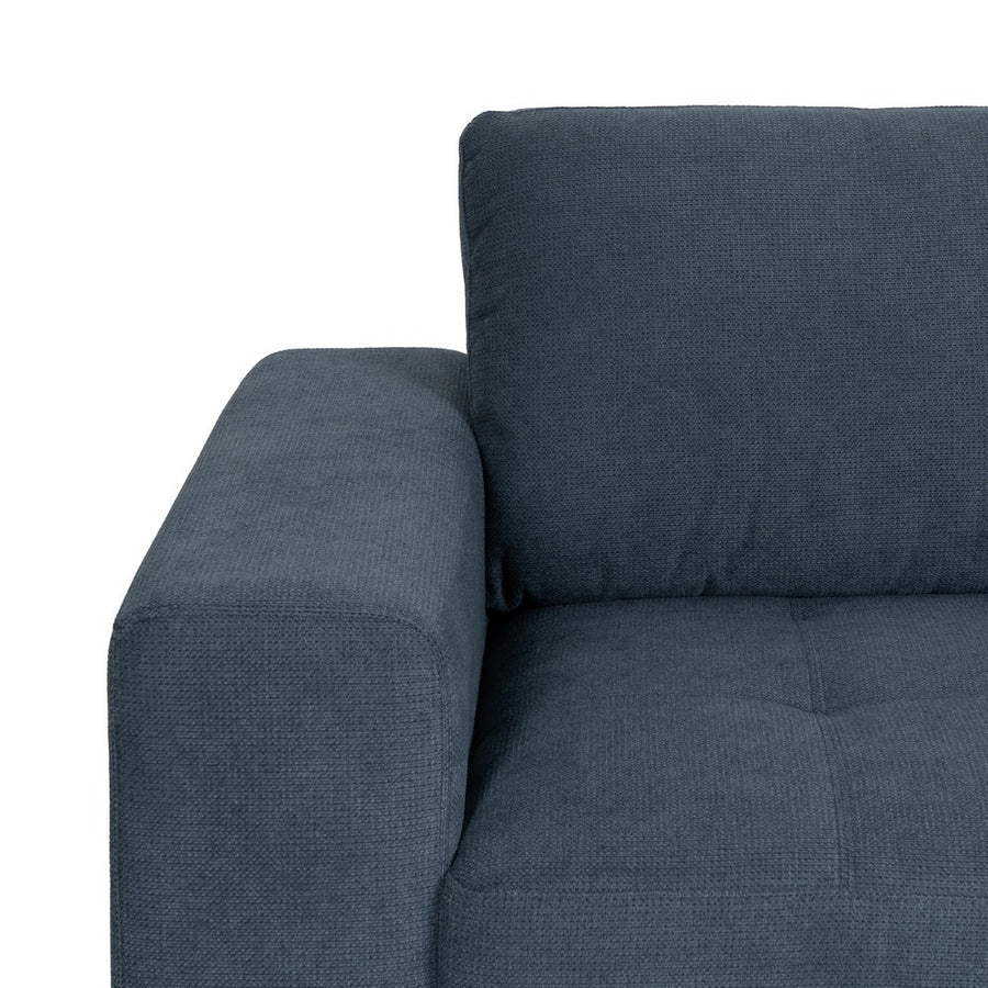 SOFÁ CHAISE LONGUE DERECHA AZUL 266 X 222 X 80 CM