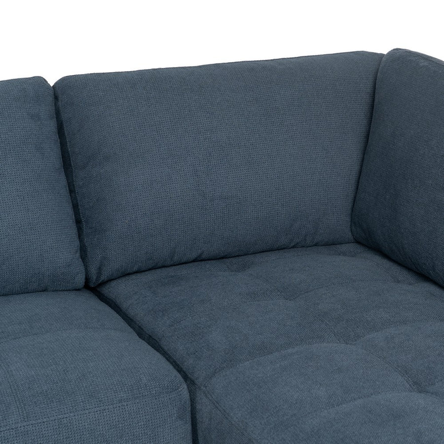 SOFÁ CHAISE LONGUE DERECHA AZUL 266 X 222 X 80 CM