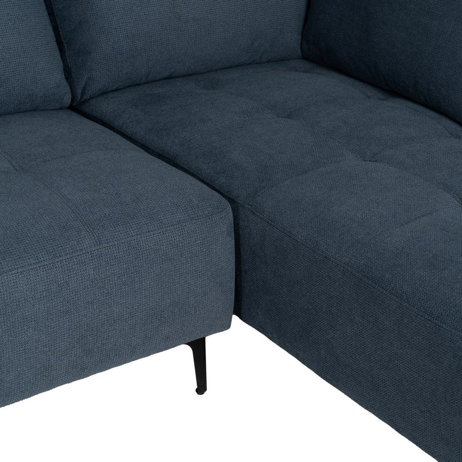 SOFÁ CHAISE LONGUE DERECHA AZUL 266 X 222 X 80 CM