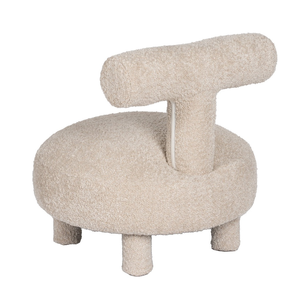 SILLA BEIGE TEJIDO SALÓN 51 X 51 X 49 CM