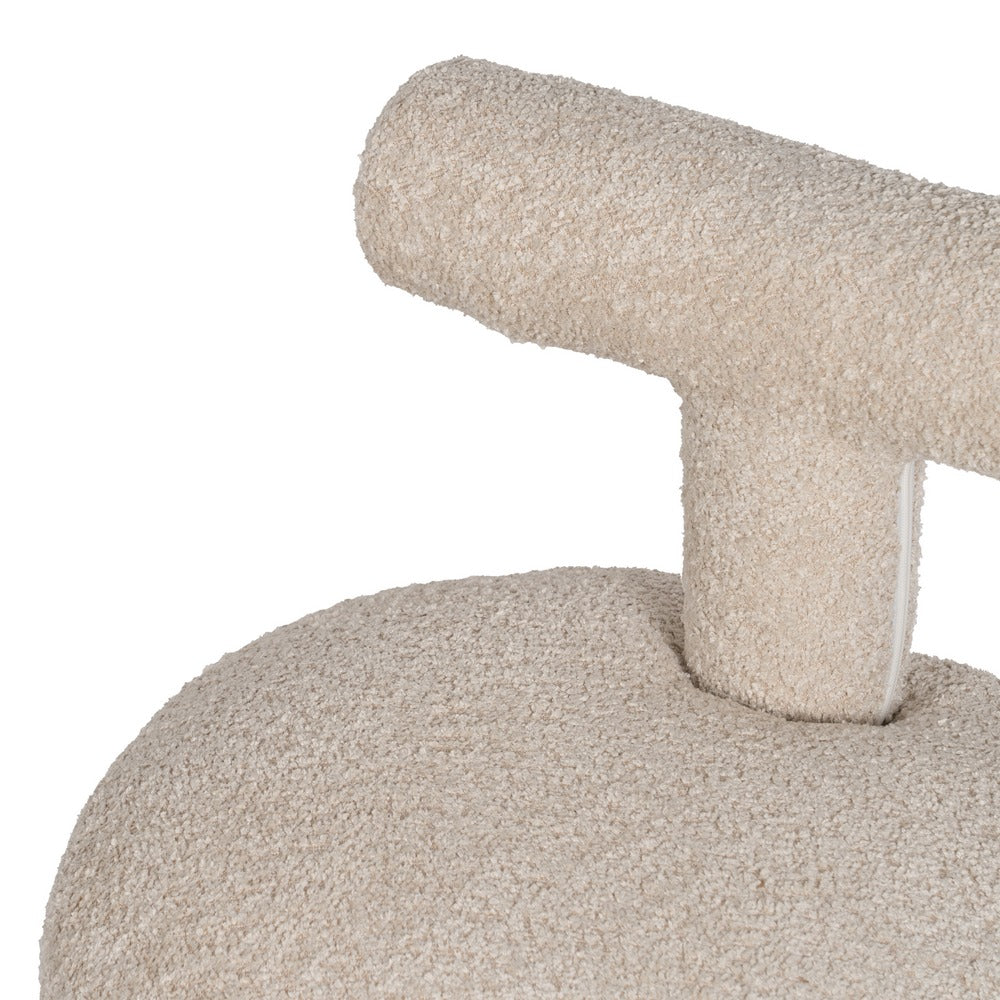 SILLA BEIGE TEJIDO SALÓN 51 X 51 X 49 CM