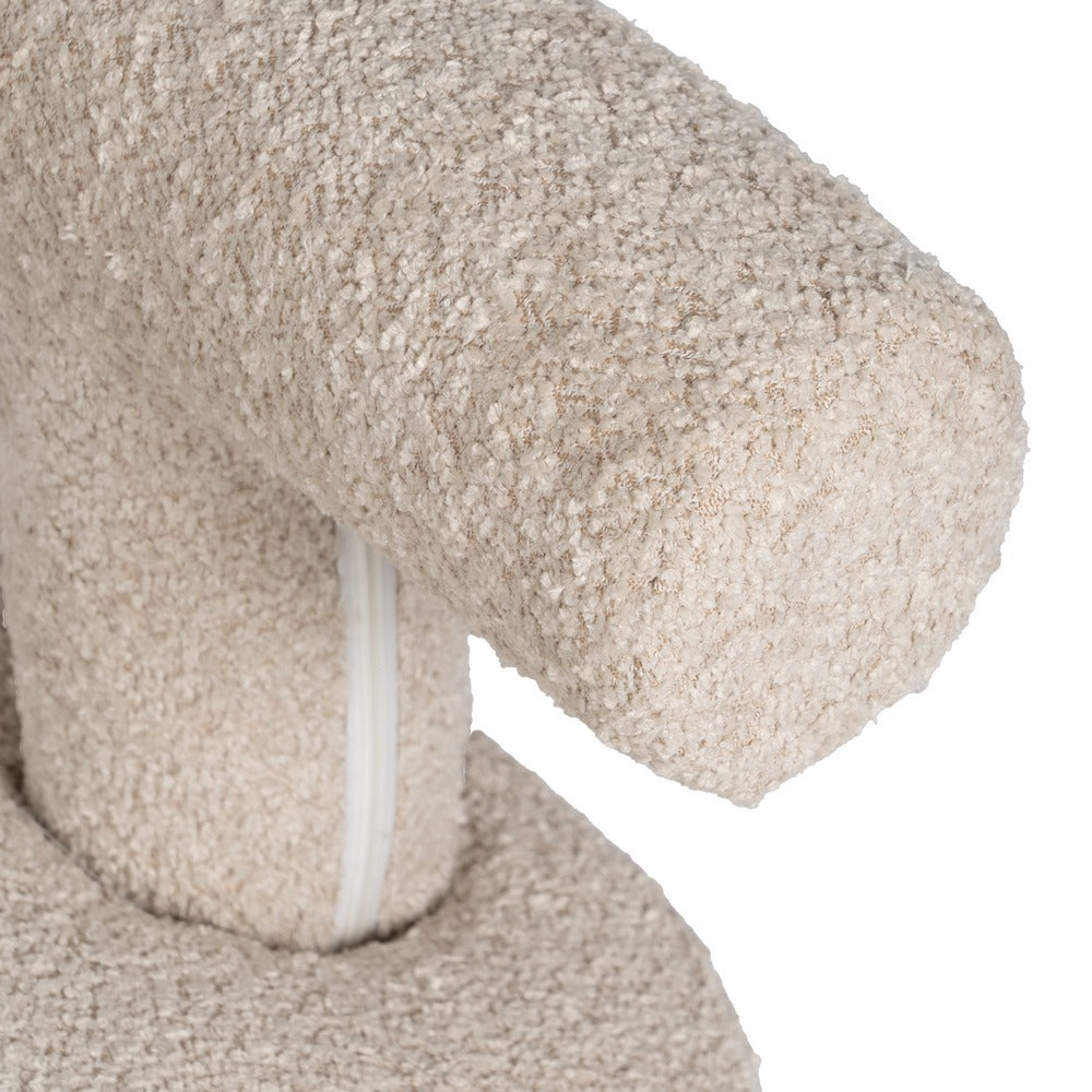SILLA BEIGE TEJIDO SALÓN 51 X 51 X 49 CM