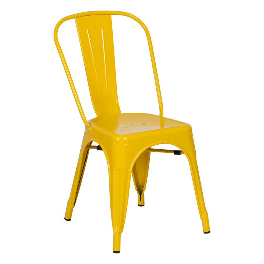 SILLA APILABLE AMARILLO METAL DALLAS 45 X 52,50 X 85 CM