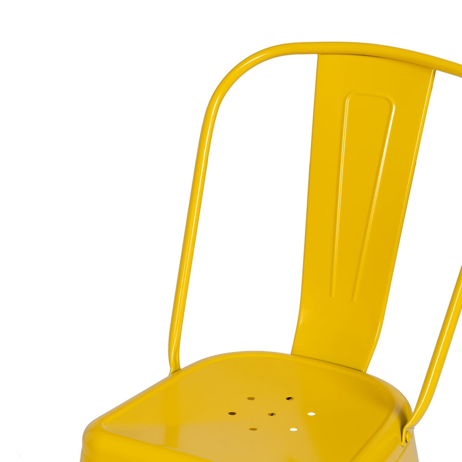 SILLA APILABLE AMARILLO METAL DALLAS 45 X 52,50 X 85 CM