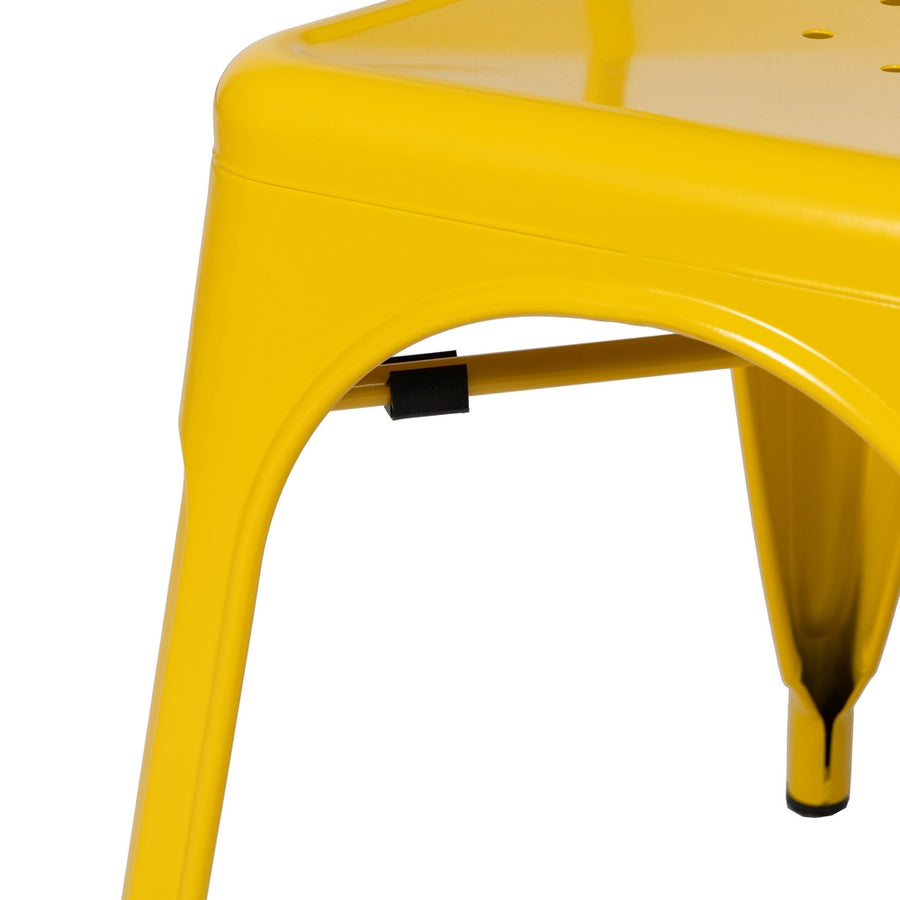 SILLA APILABLE AMARILLO METAL DALLAS 45 X 52,50 X 85 CM