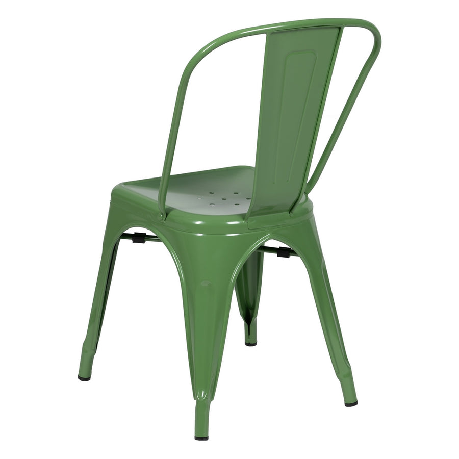 SILLA APILABLE VERDE METAL DALLAS 45 X 52,50 X 85 CM
